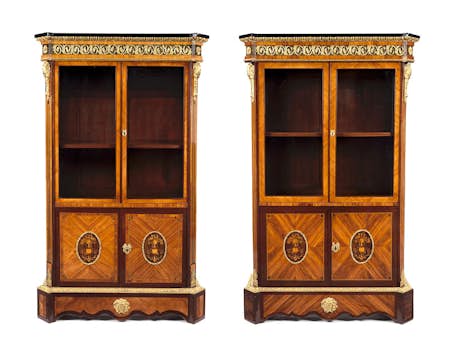Paar Bibliotheksschränke im Louis XVI-Stil